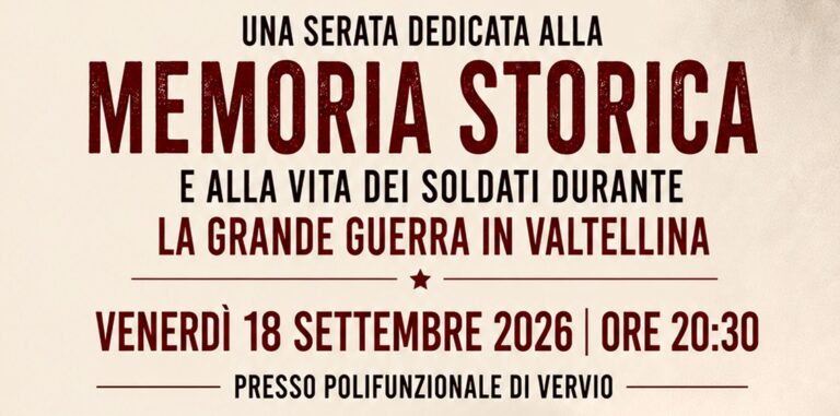 Locandina serata della memoria
